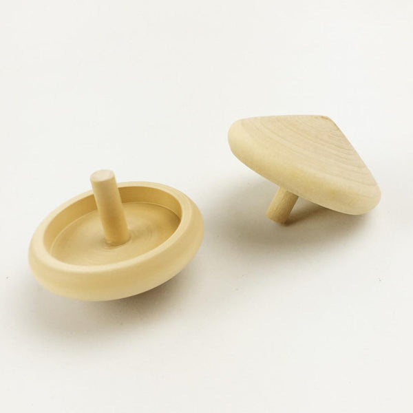 20pcs Wooden Montessori  Spinning Top Set - Handmade