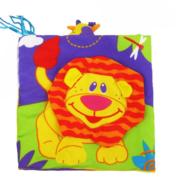 Animal Plush Crib Bumper Book