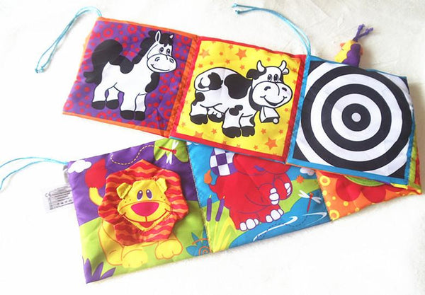 Animal Plush Crib Bumper Book