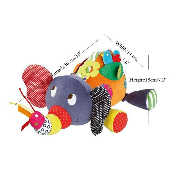 Baby Elephant Rattle Plush Toy