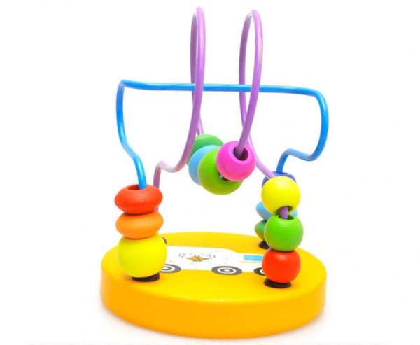 Colorful Wooden Mini Around Beads - Educational wooden toy