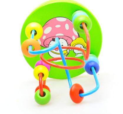Colorful Wooden Mini Around Beads - Educational wooden toy