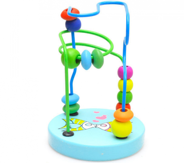 Colorful Wooden Mini Around Beads - Educational wooden toy