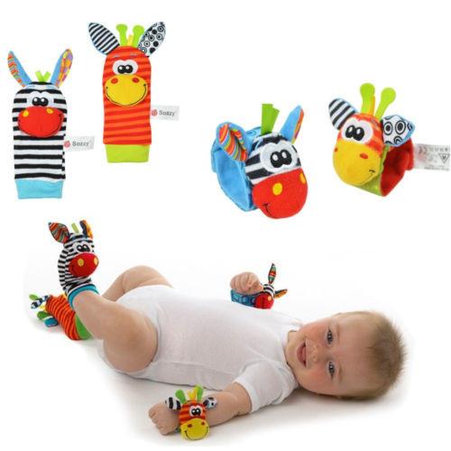 Baby Hand Wrist Strap Rattles-Animal Socks - FREE Offer - $0.00