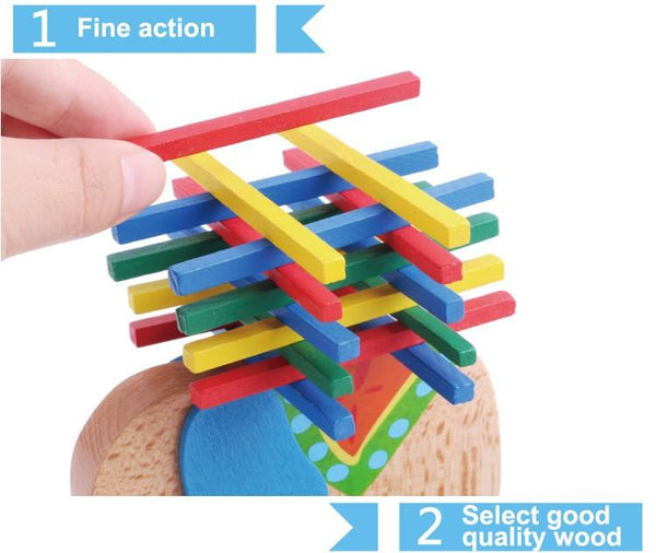African Animals Wooden Balancing Blocks