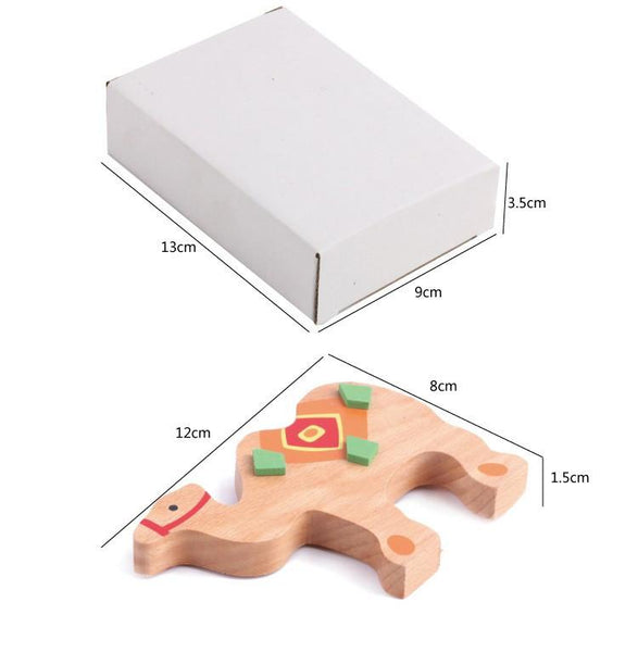 African Animals Wooden Balancing Blocks
