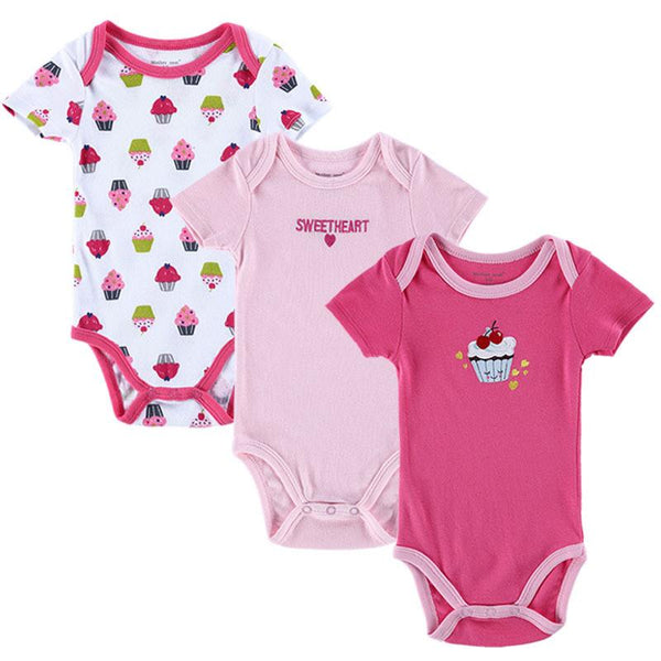 Baby Rompers - Set of 3 Pieces