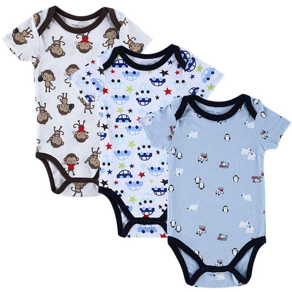 Baby Rompers - Set of 3 Pieces