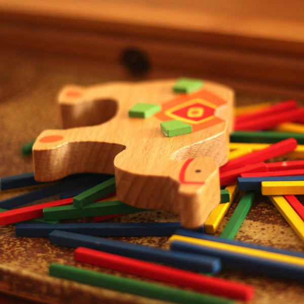 African Animals Wooden Balancing Blocks