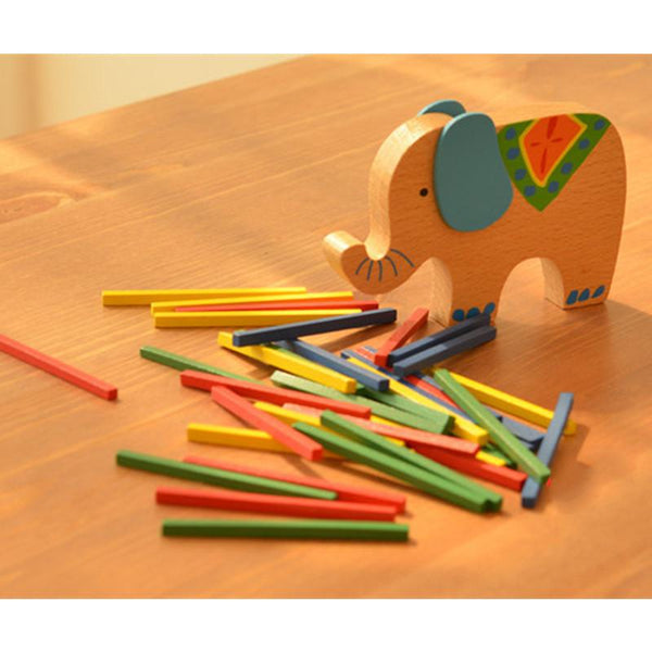 African Animals Wooden Balancing Blocks
