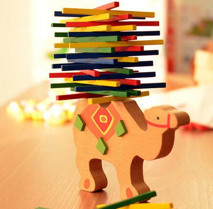 African Animals Wooden Balancing Blocks