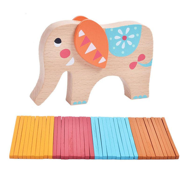 African Animals Wooden Balancing Blocks