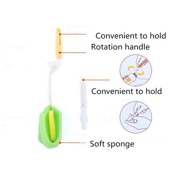 360 Degree Rotating Spin Sponge for Cleaning Baby Milk Feeding Bottle - FREE Offer - $0.00