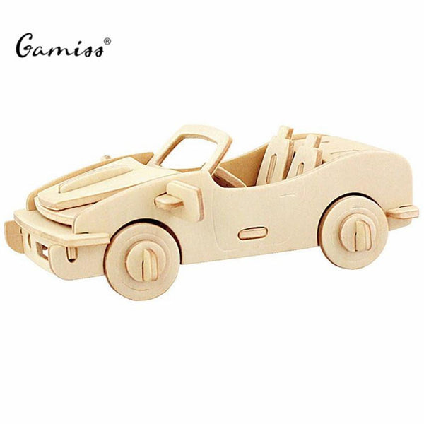 3D Wooden Vehicles Puzzle for Children and Adults - Free Offer - $0.00