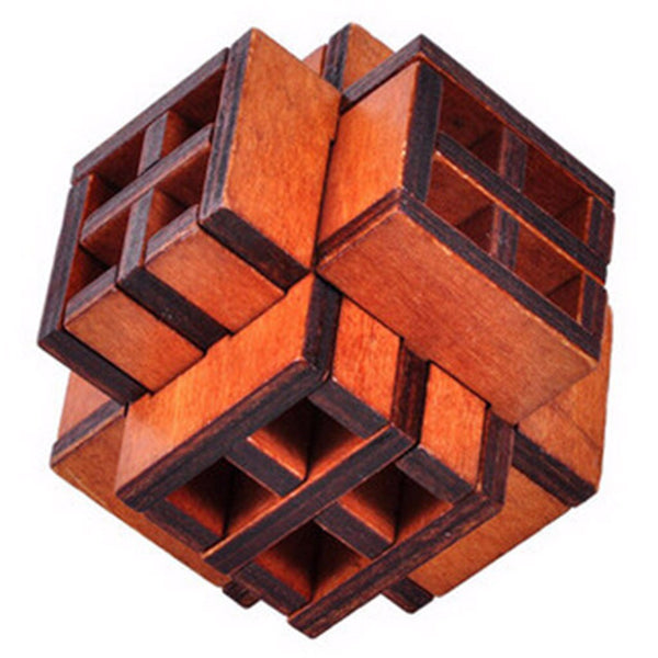 Classic IQ Brain Teaser 3D Wooden Puzzles - FREE Shipping