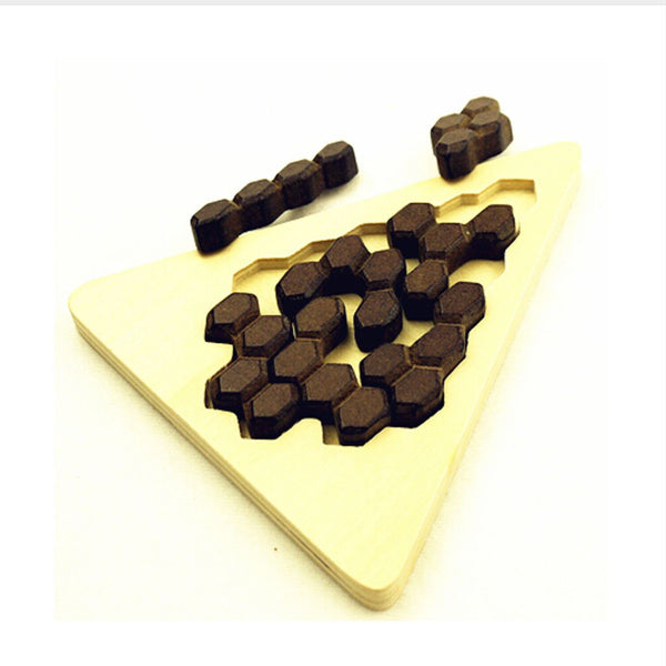 Classic IQ Brain Teaser 3D Wooden Puzzles - FREE Shipping