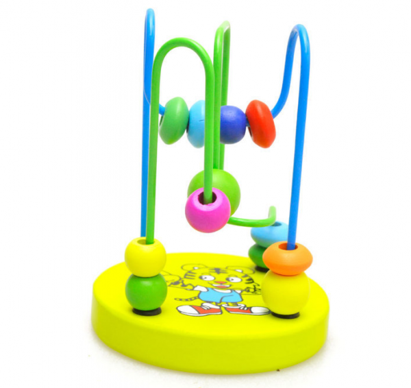 Colorful Wooden Mini Around Beads - Educational wooden toy